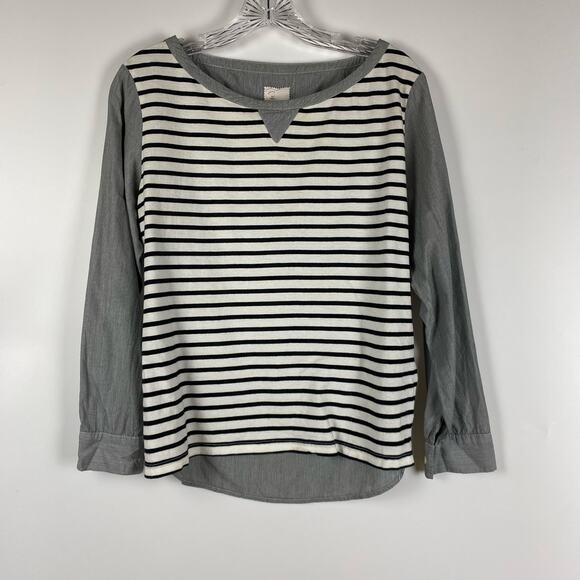 Postmark Anthropologie Conductor Stripe Top Long Sleeved Women’s Size XS - Picture 3 of 12